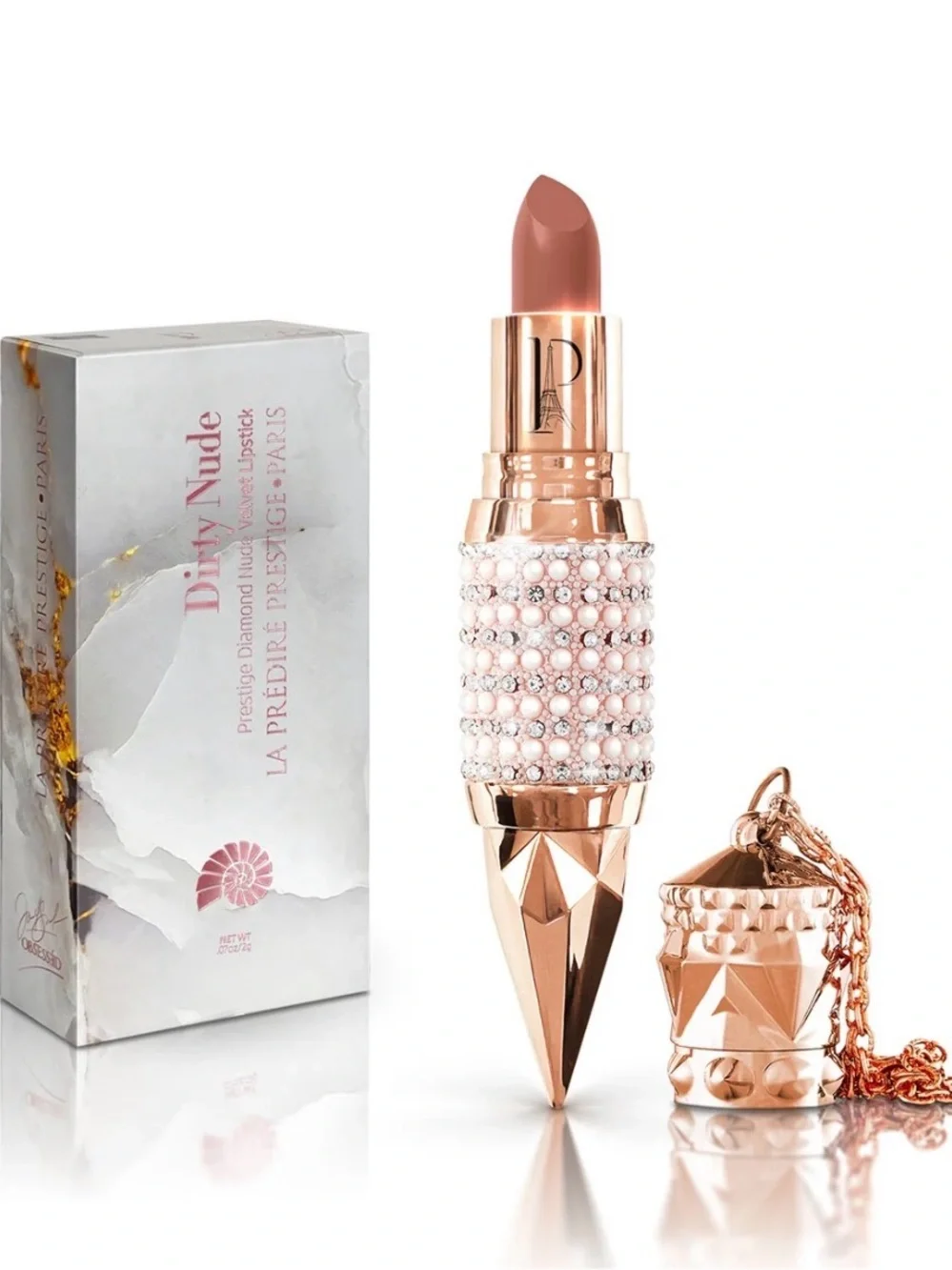 LA’PRESTIGE PARIS Diamond Couture Lip Series in the shade Dirty Nude